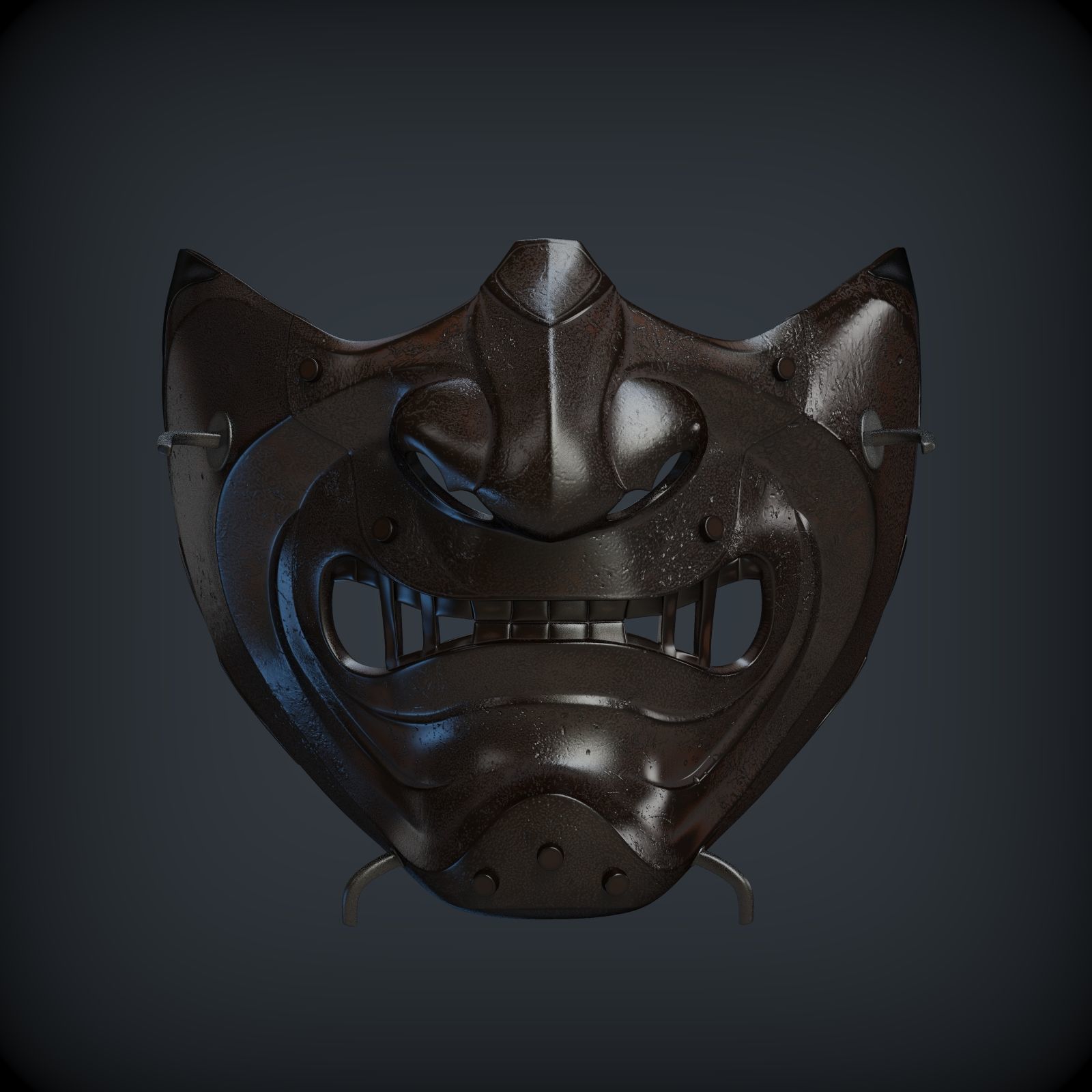 GHOST OF TSUSHIMA SEIRYUUS GLARE mask 3D print model_21