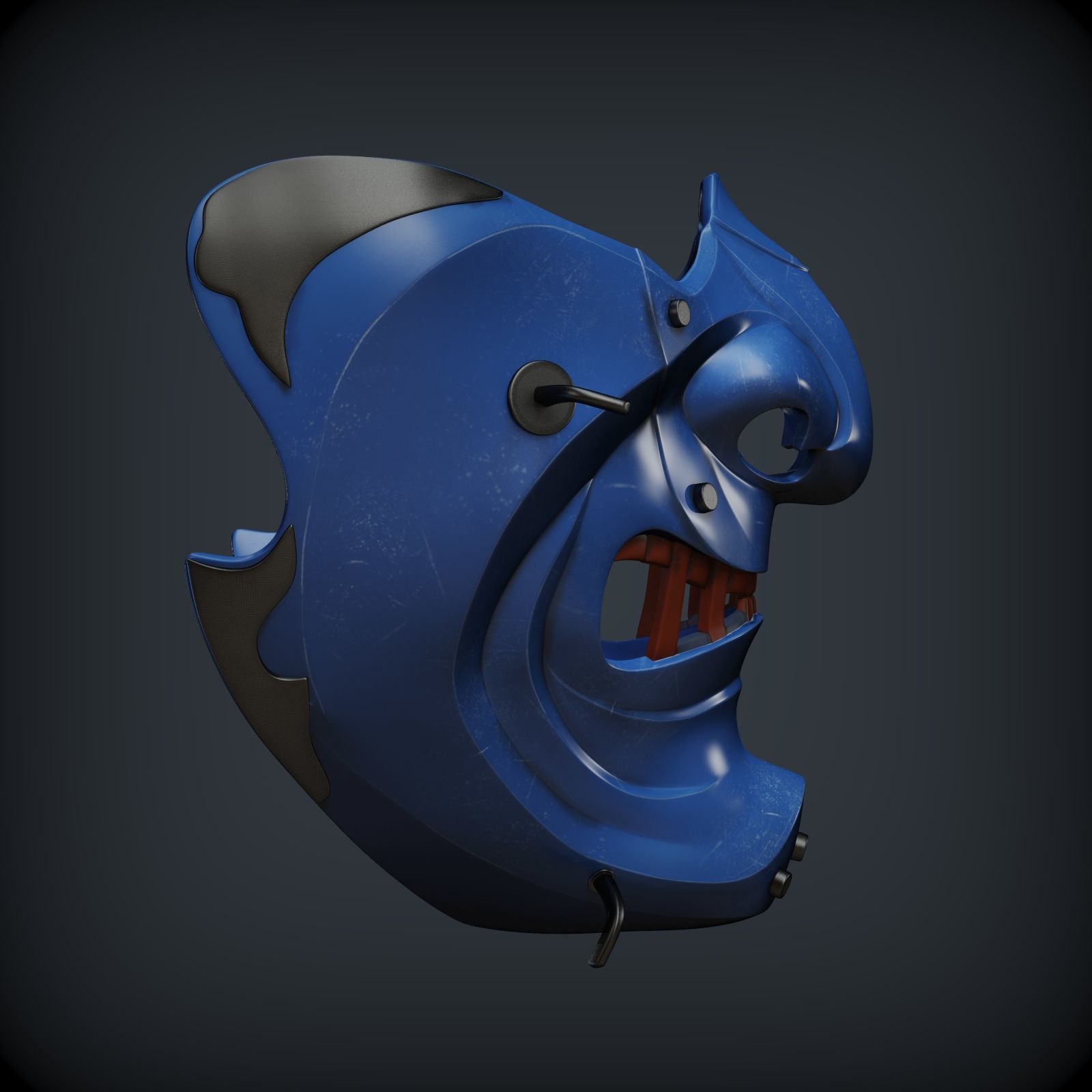 GHOST OF TSUSHIMA SEIRYUUS GLARE mask 3D print model_15