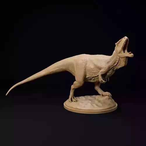 Carcharadontosaurus roar 32mm scale - pre-supported dinosaur 