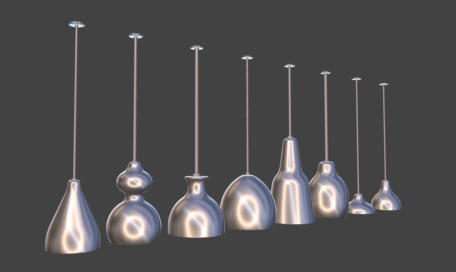 Wooden Lamps 3D model_12