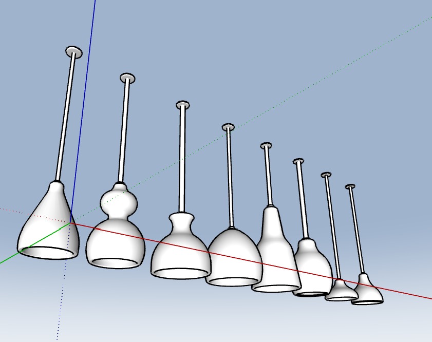 Wooden Lamps 3D model_3