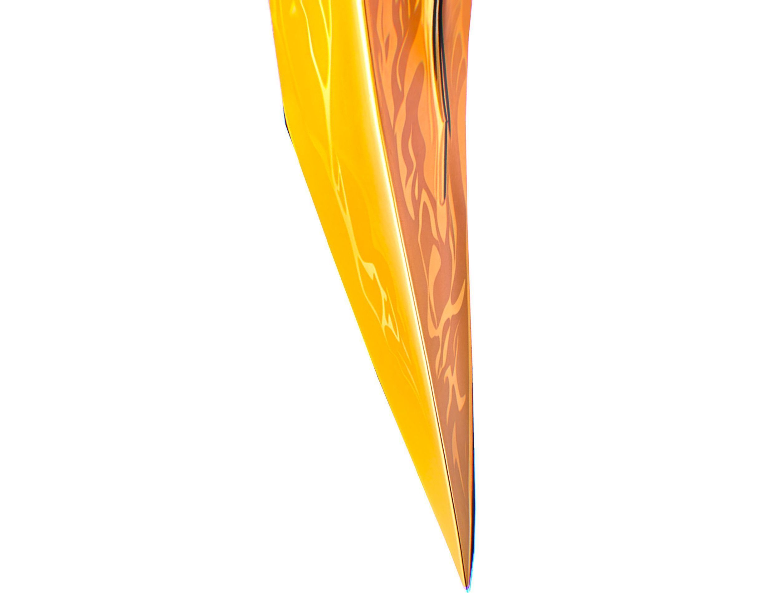 Lowpoly Demonic Sword Skull on Hilt Vector Style Low-poly 3D model_16