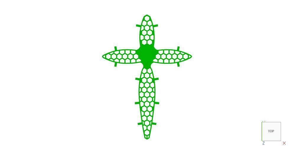 Big Diamond Cross Pendant 3D print model_24