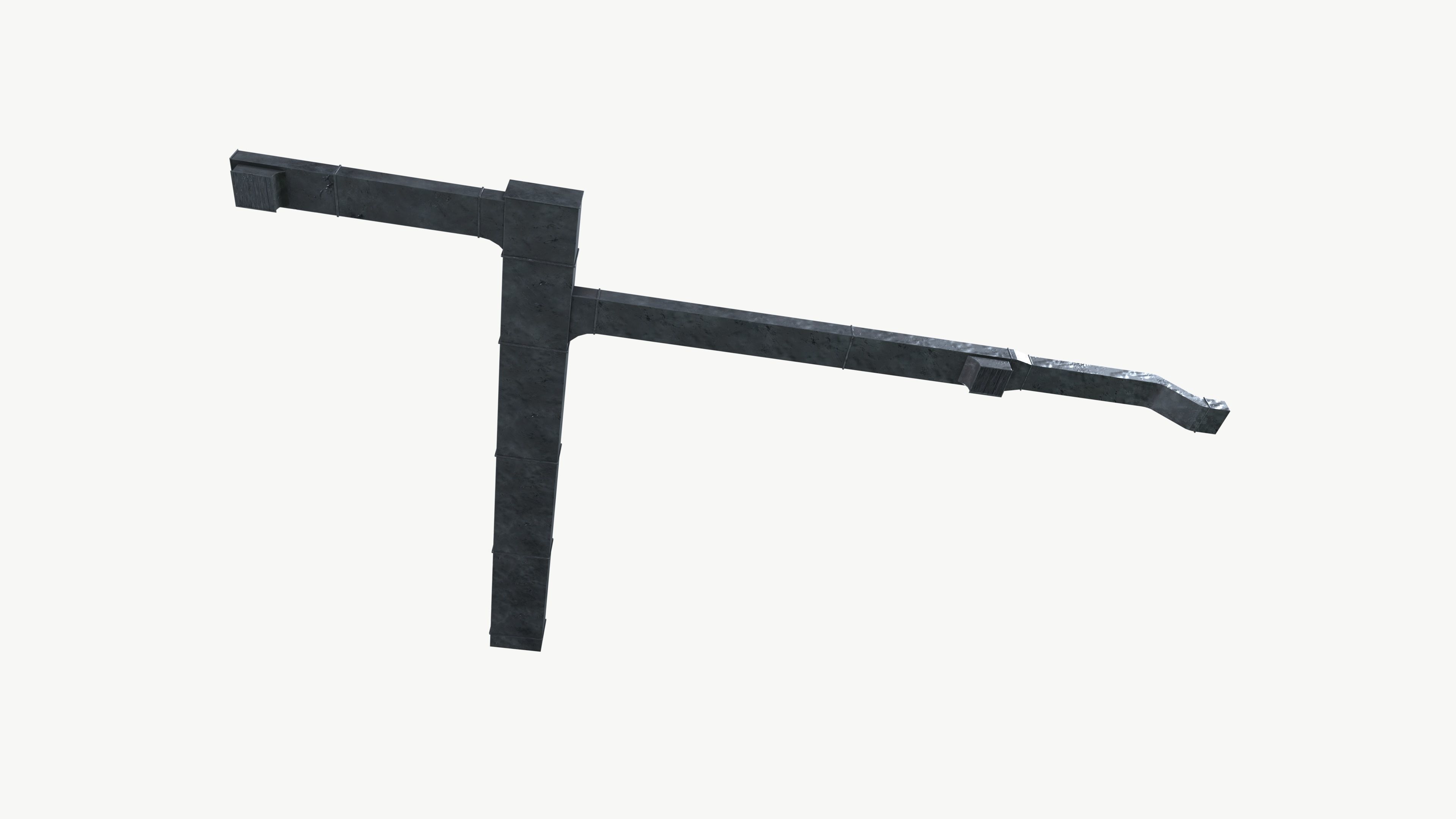 small single duct Low-poly 3D model_6