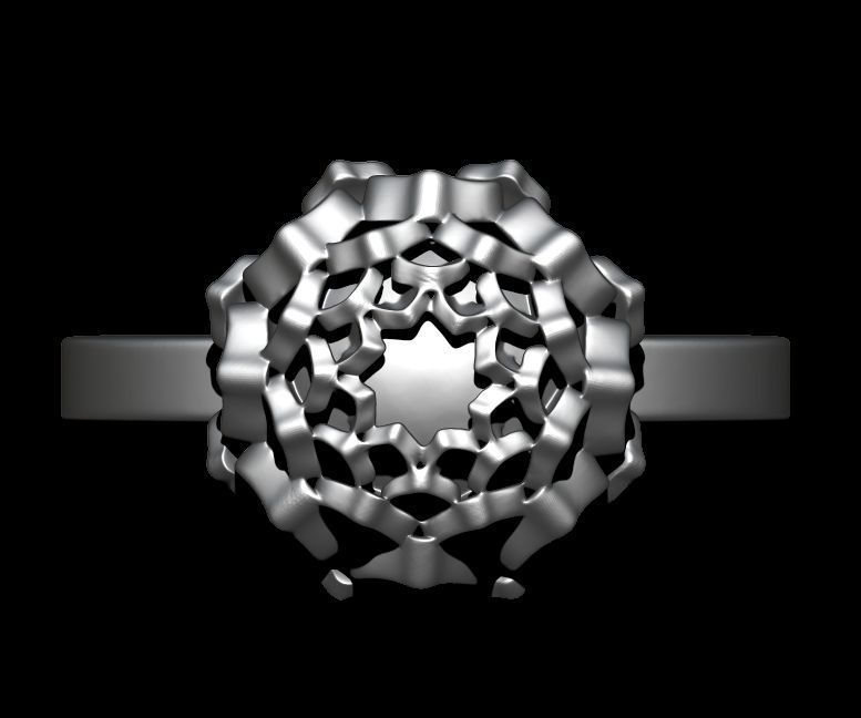 Lotus Ring 3D print model_23