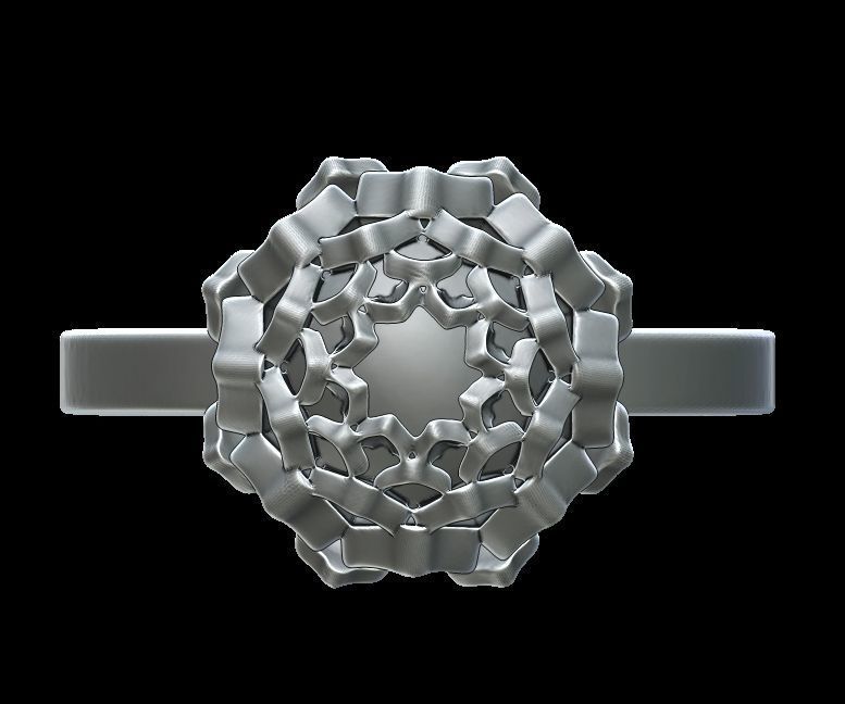 Lotus Ring 3D print model_6