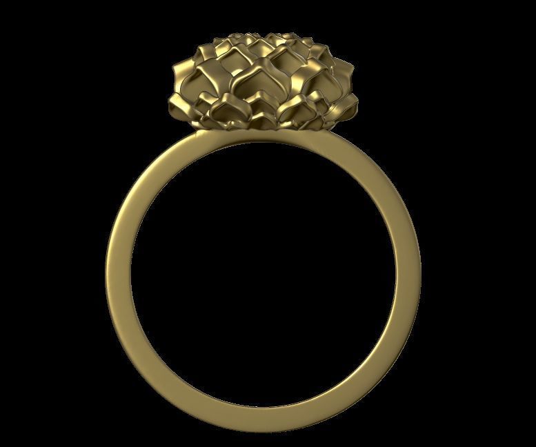 Lotus Ring 3D print model_12