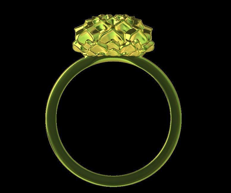 Lotus Ring 3D print model_9