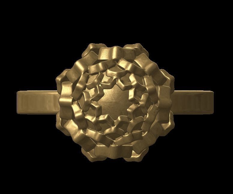 Lotus Ring 3D print model_20