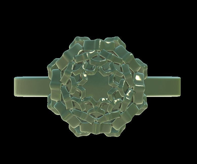 Lotus Ring 3D print model_22