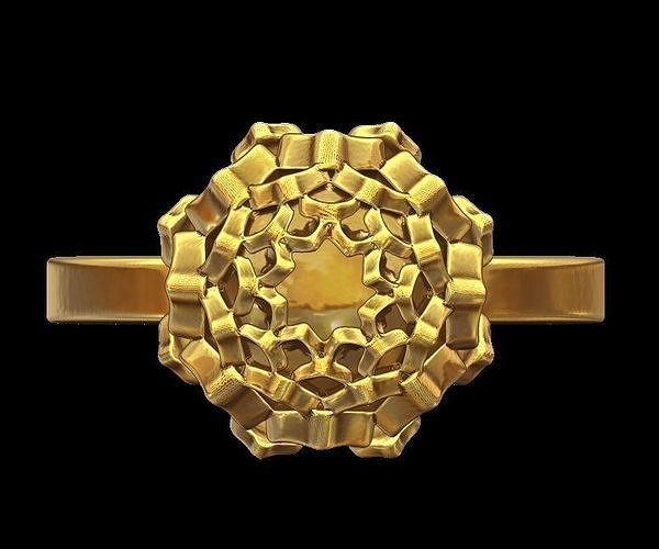 Lotus Ring 3D print model