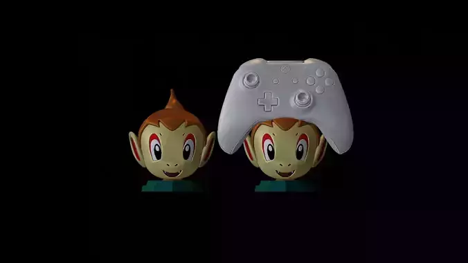 Chimchar Pokemon Joystick Stand 3D print model
