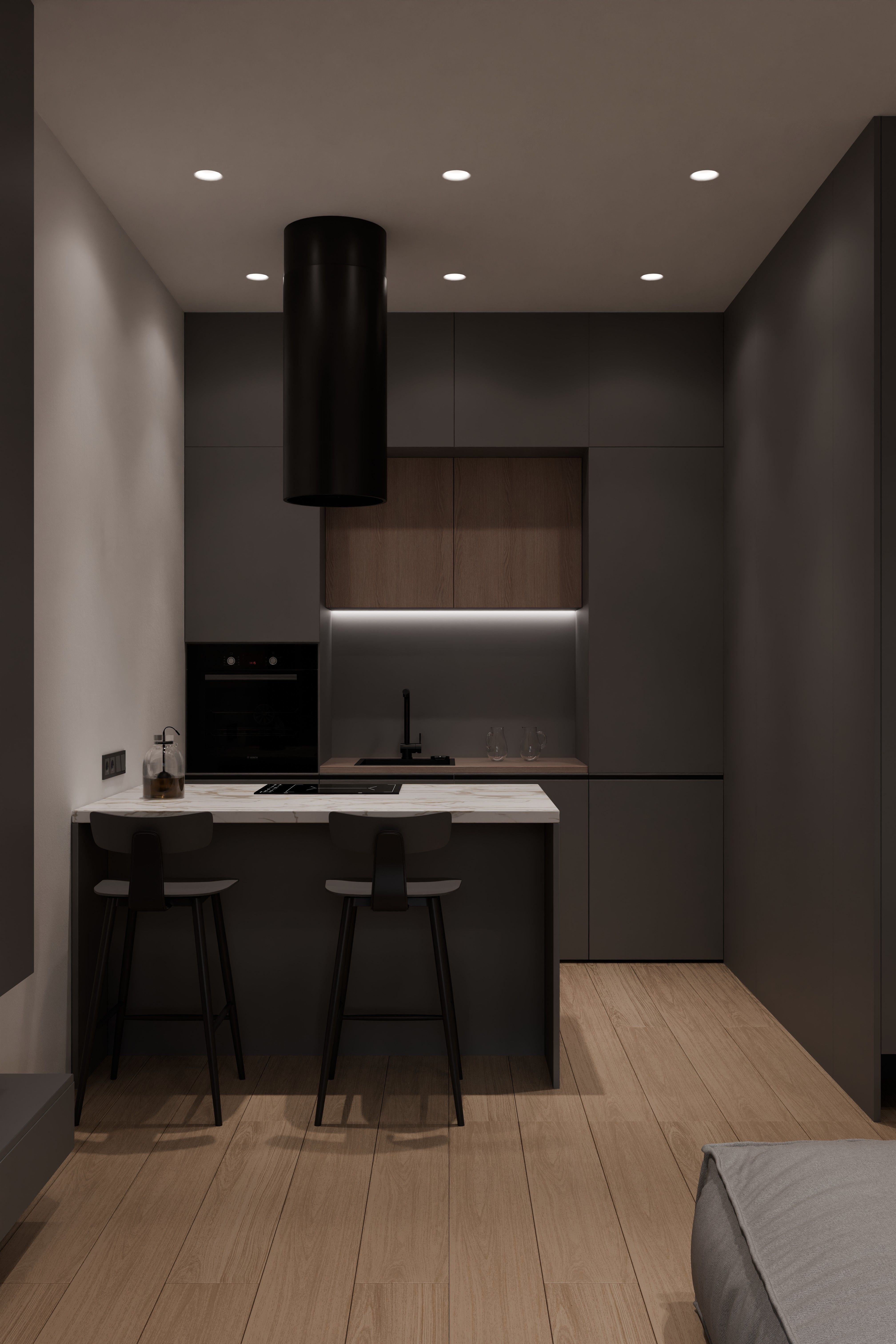Minimalistic apartment 3D model_6