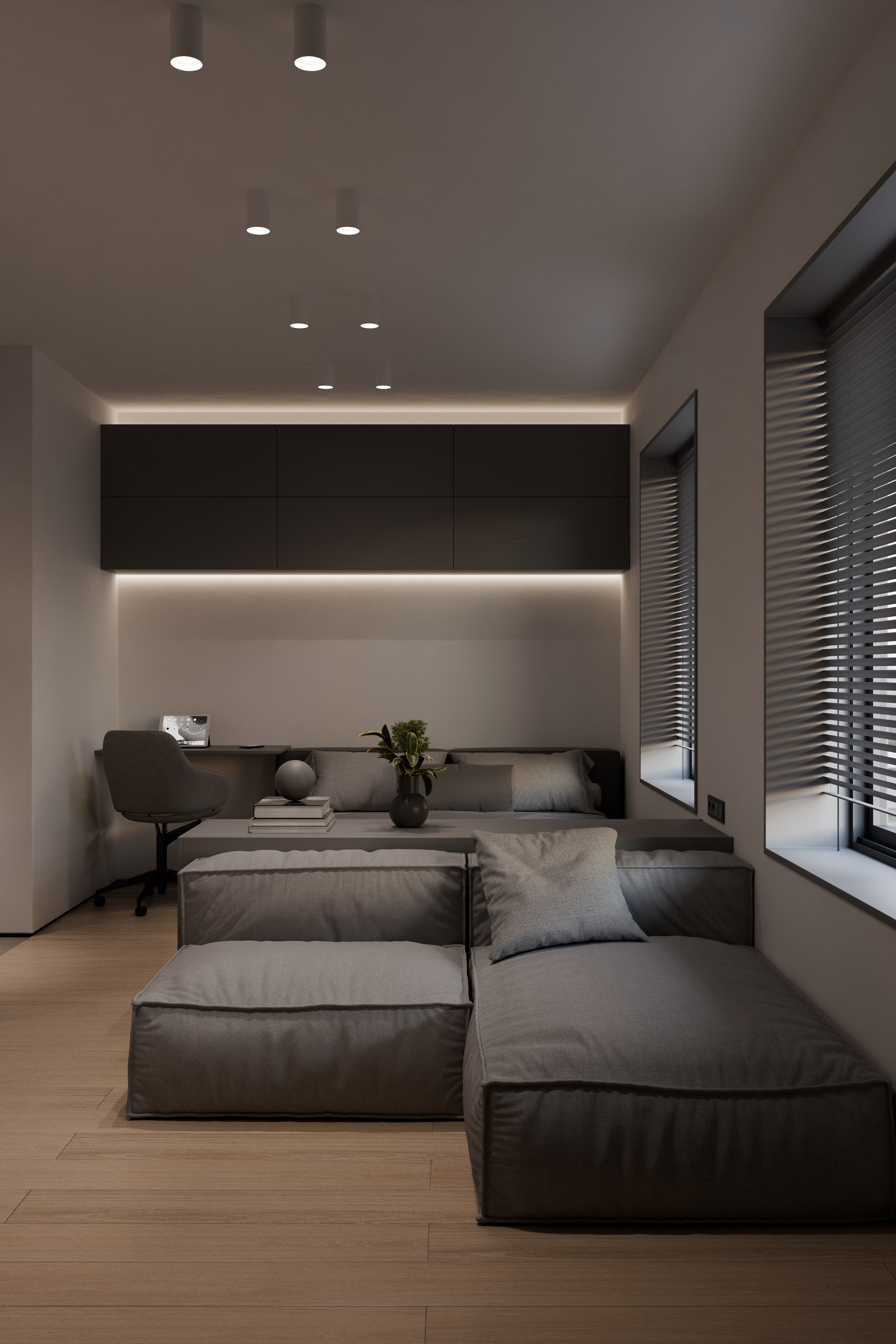 Minimalistic apartment 3D model_1