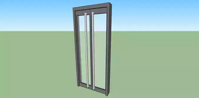 glass door 3d model