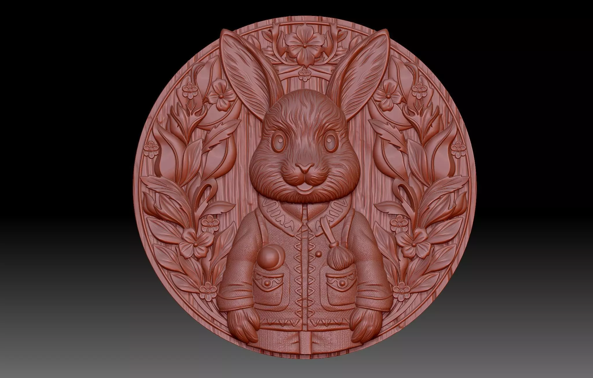 Rabbit 3D print model