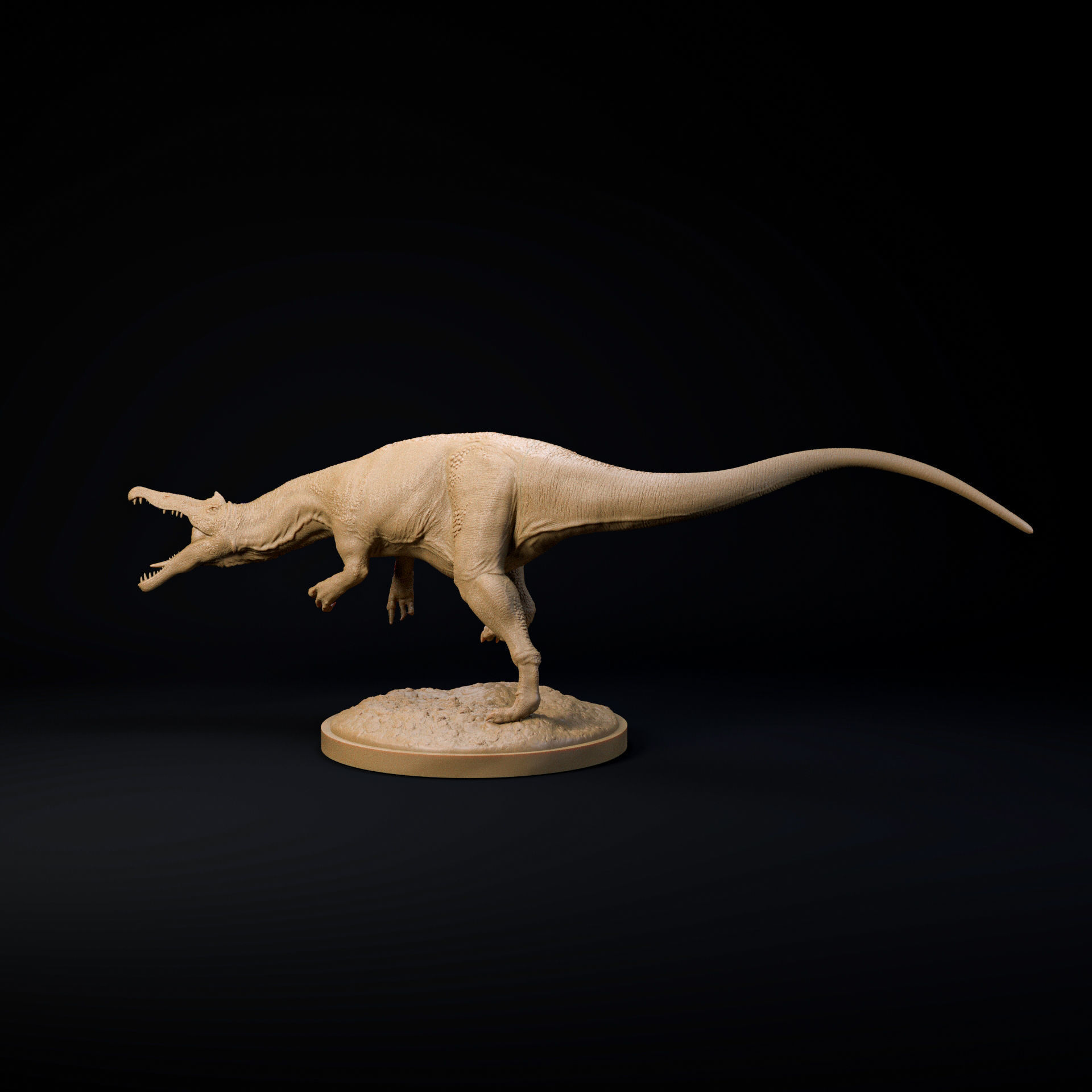Baryonix running 32mm scale - pre-supported dinosaur companion 3D print model_2