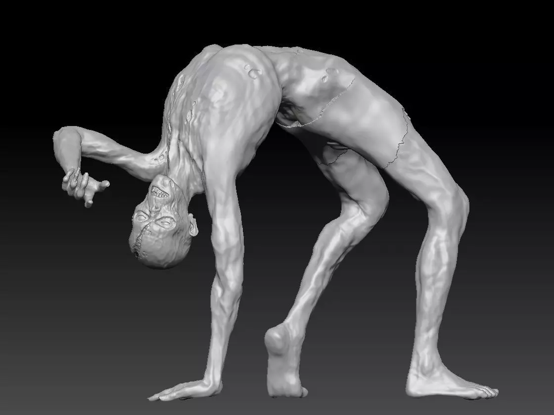 zombie walk 3 3D print model_0