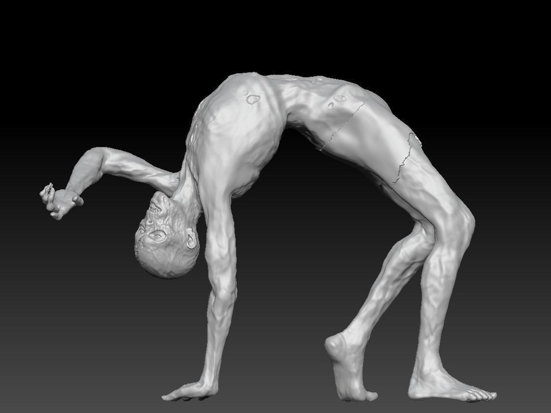 zombie walk 3 3D print model_1