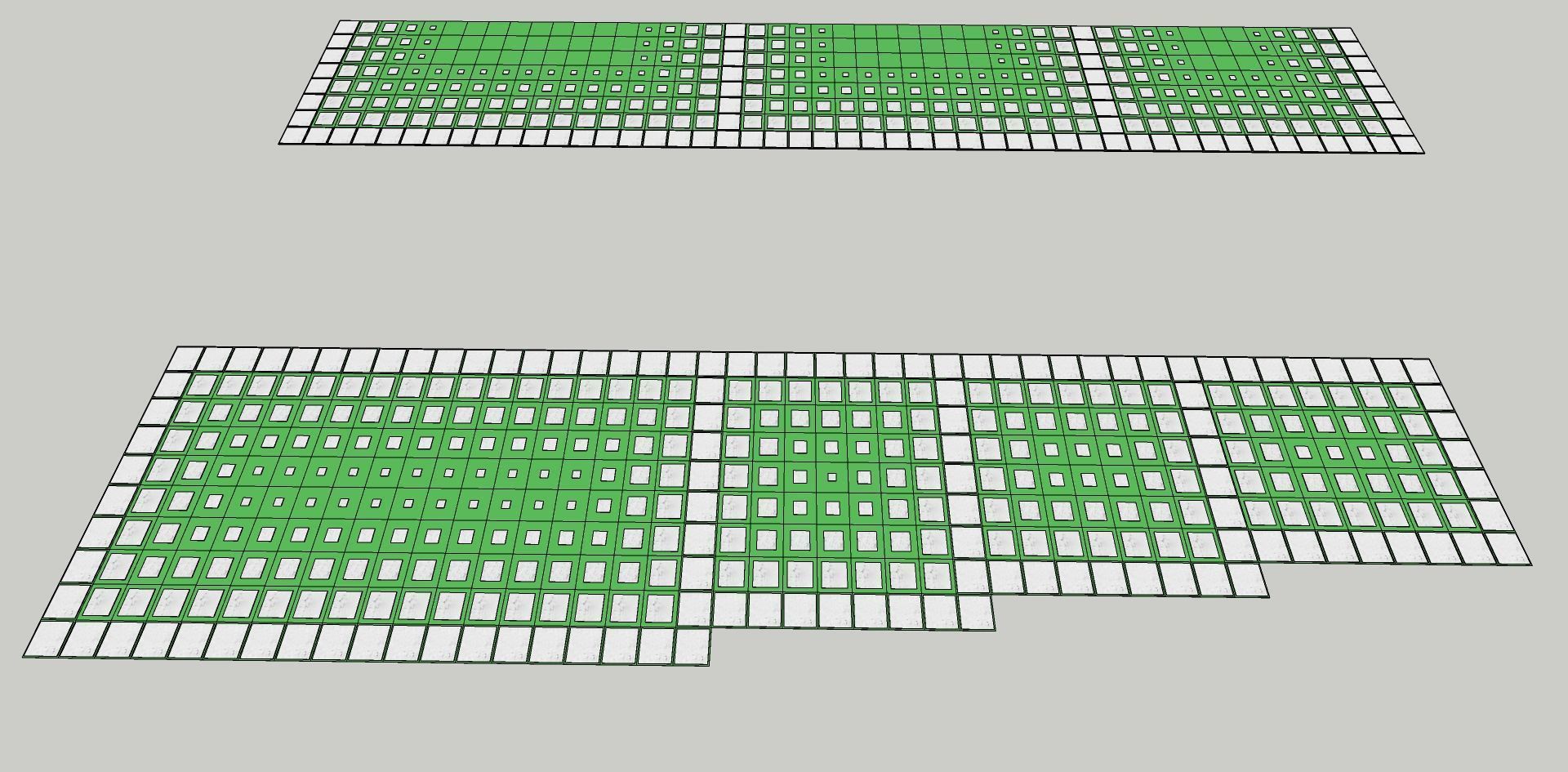 Concrete grass paver design collection 3D model_3