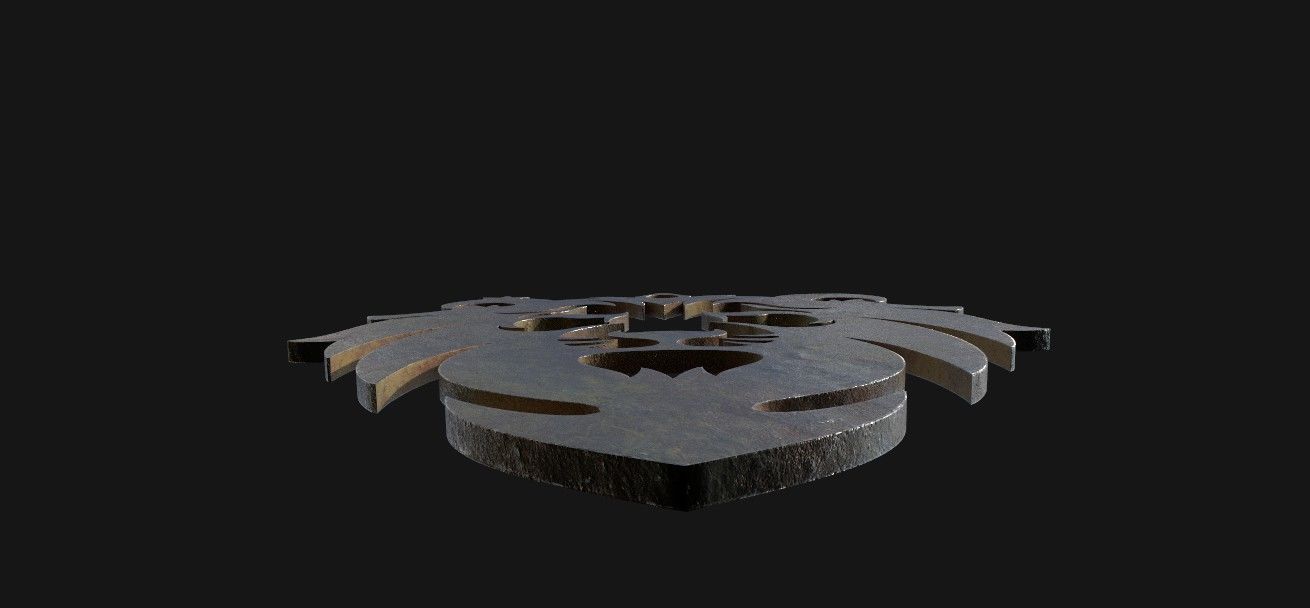 lion pendant  3D print model Low-poly 3D model_11