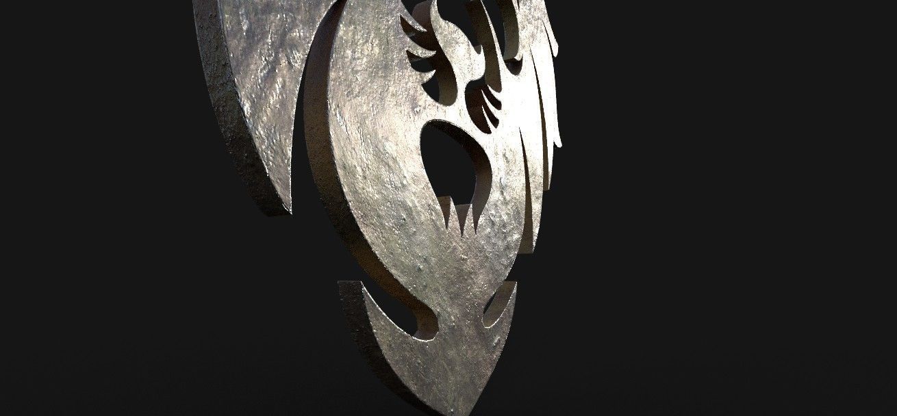 lion pendant  3D print model Low-poly 3D model_13