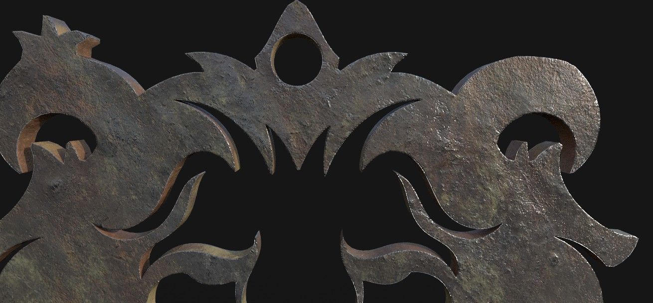 lion pendant  3D print model Low-poly 3D model_12