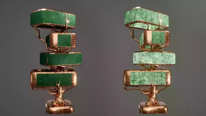 Modern Luxury Velvet Tree Lamp