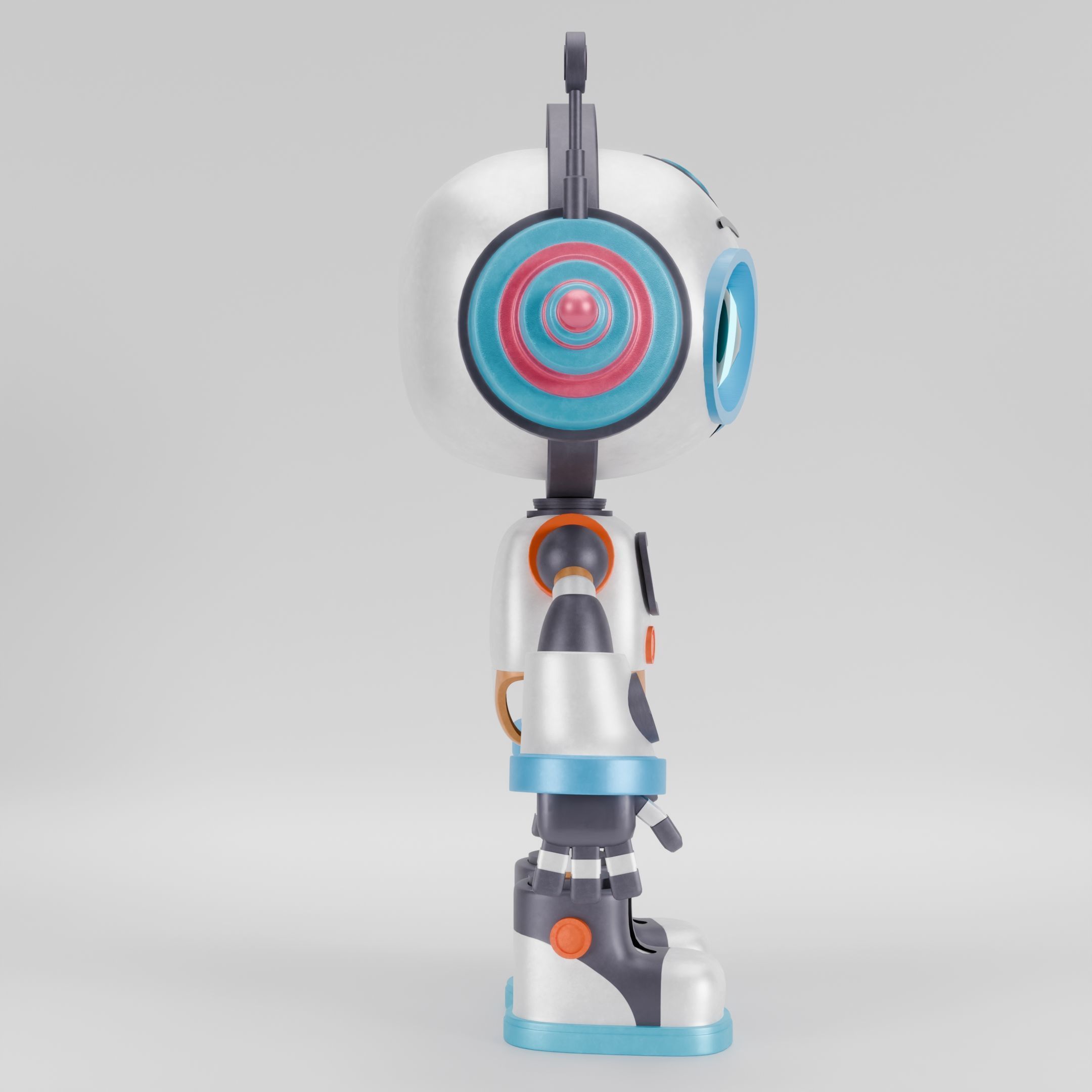 3D Robot - Fully Rigged and Textured 3D model_4