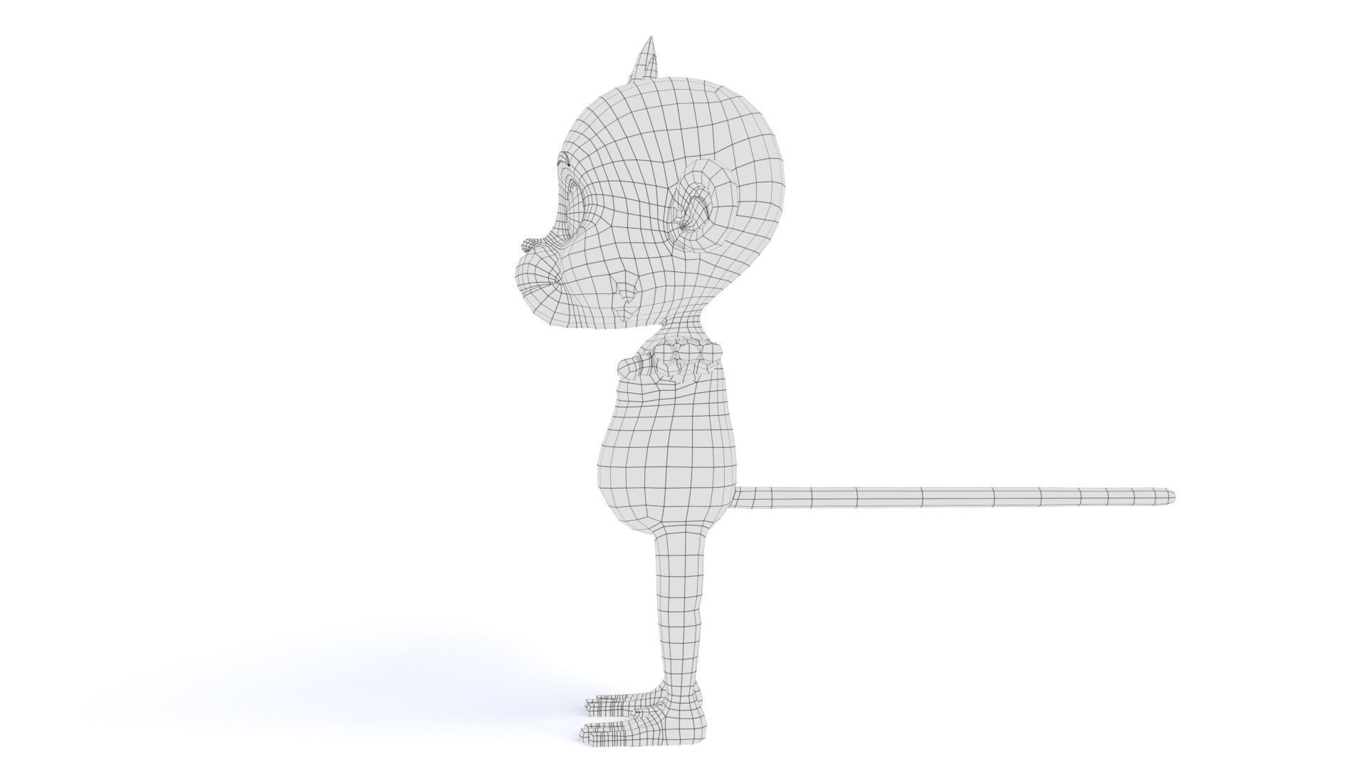 Cartoon Monkey 02 Low-poly 3D model_21