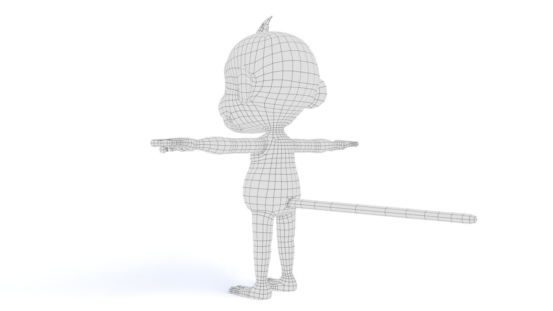 Cartoon Monkey 02 Low-poly 3D model_23