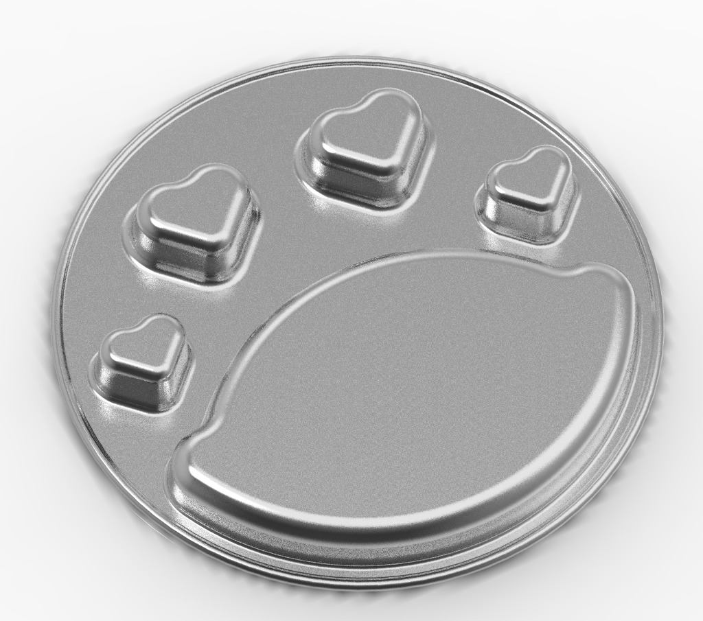 Stylish Heart Dinner Plate 3D print model_2