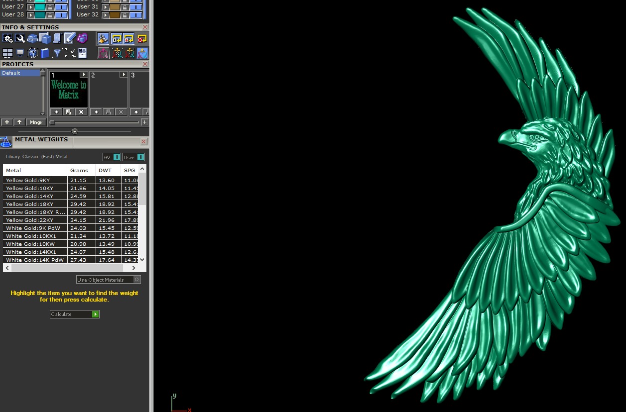 Regal Eagle Brooch 3D print model_11