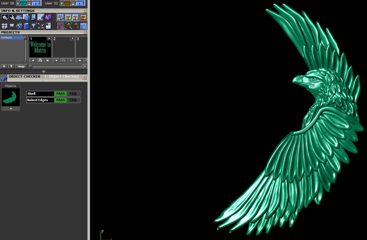 Regal Eagle Brooch 3D print model_12