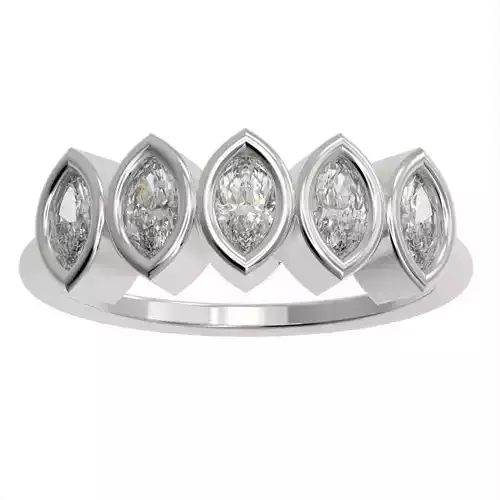 Marquise cut bezel ring N4 3D print model