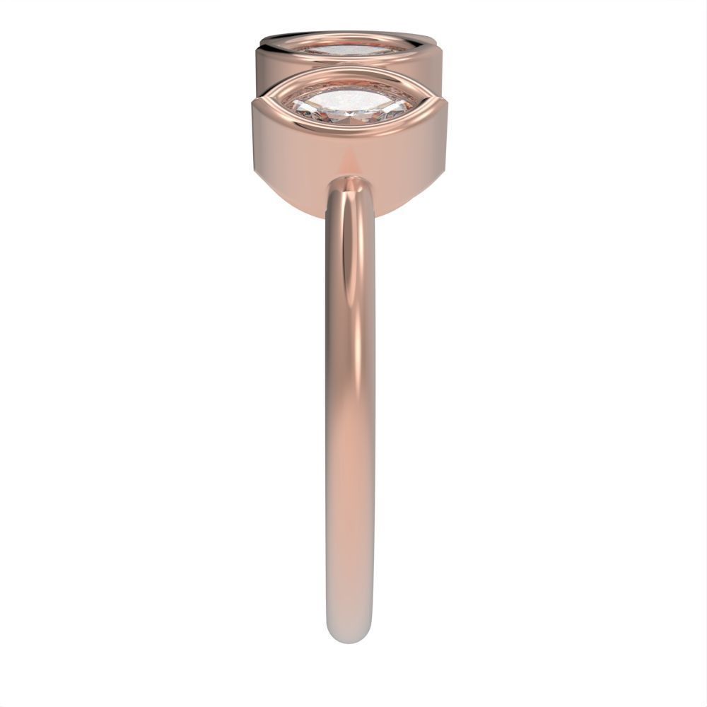 Marquise cut bezel ring N4 3D print model_16