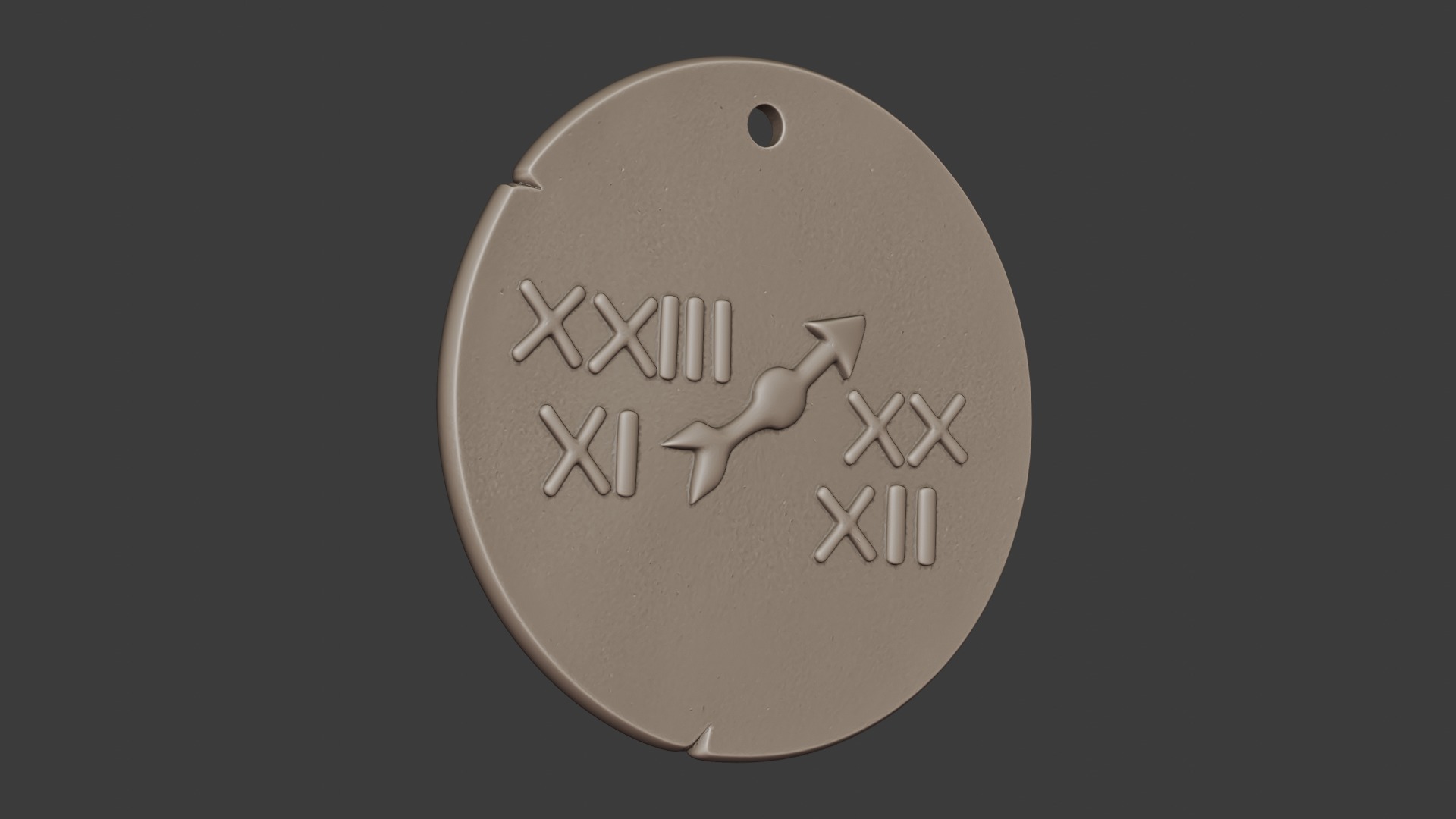 sagittarius pendant 3D print model_8