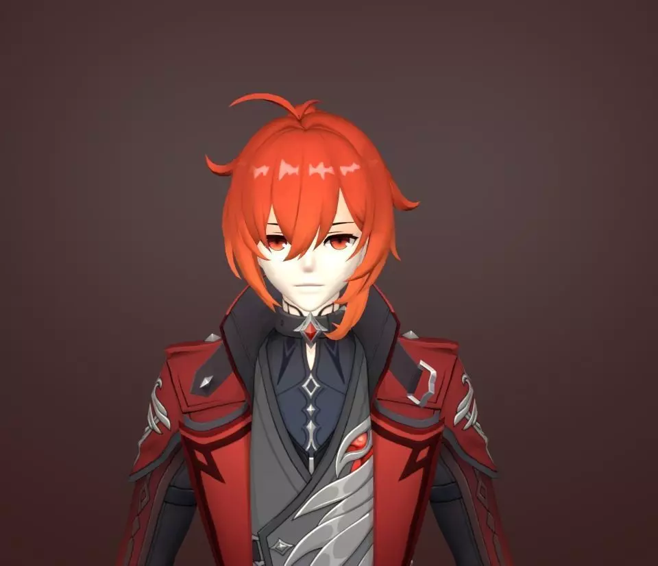 diluc 3D model_0