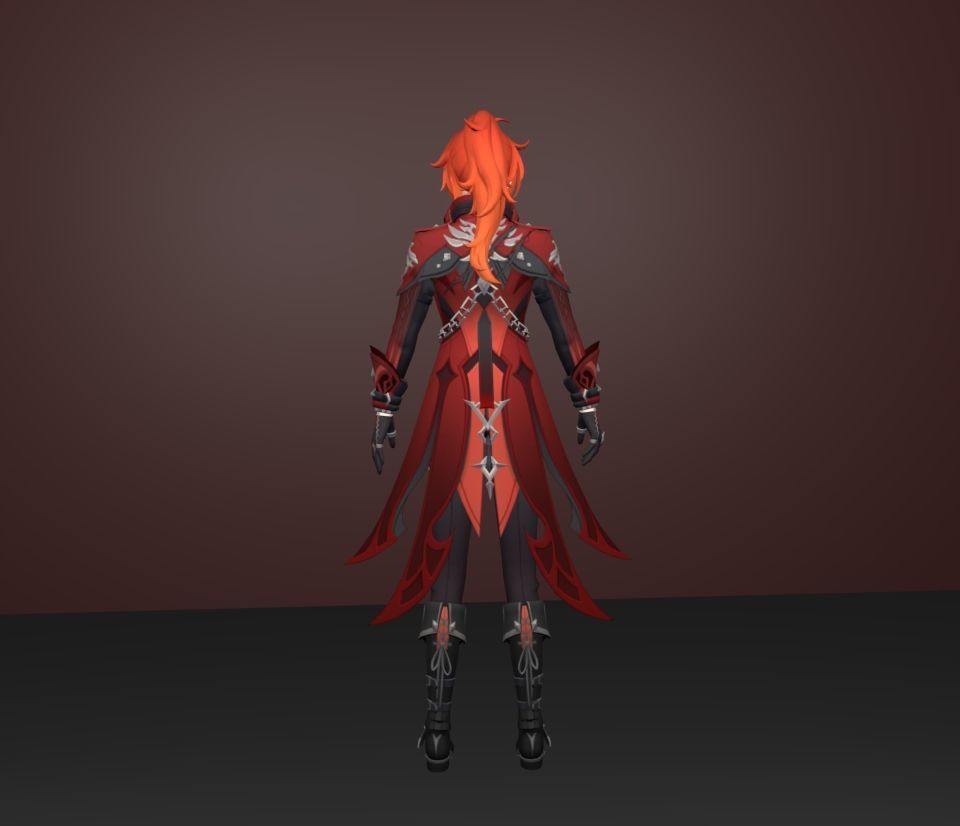 diluc 3D model_4