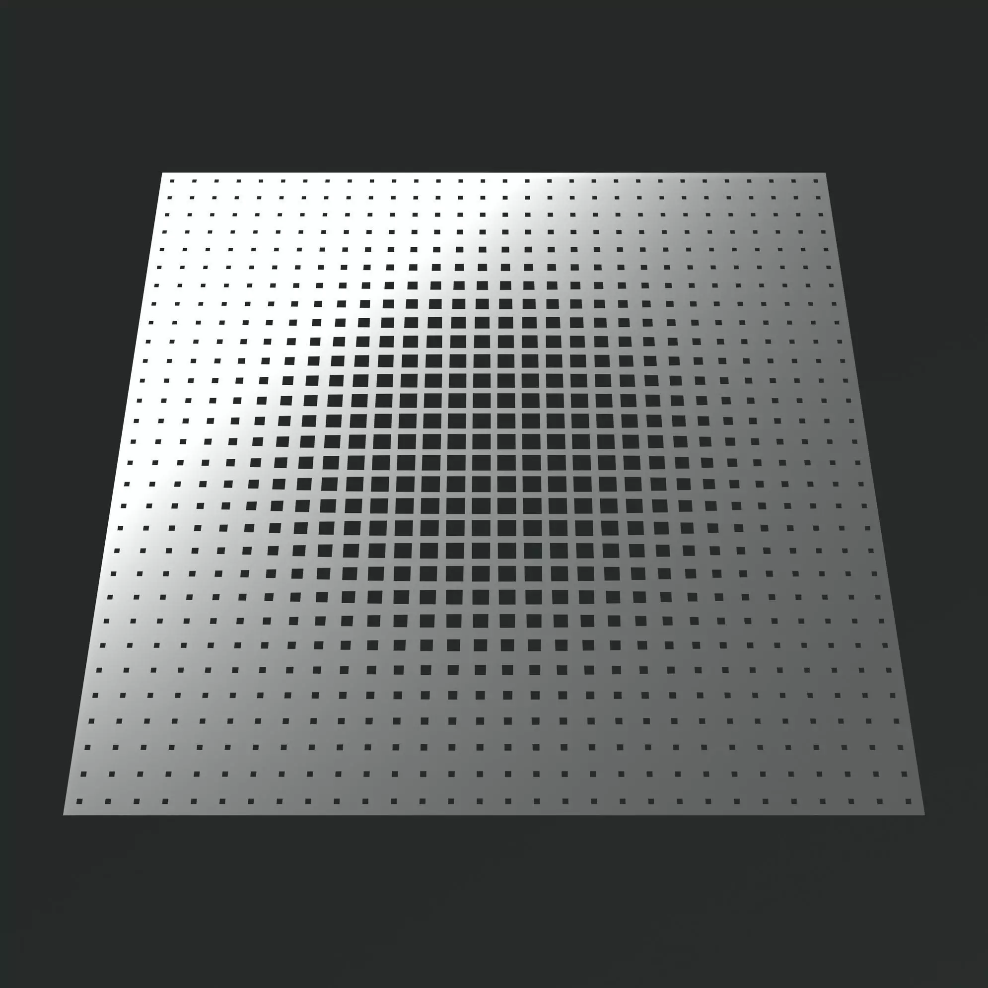 Perforated panel with parametric pattern 24-O-08 3D model_0
