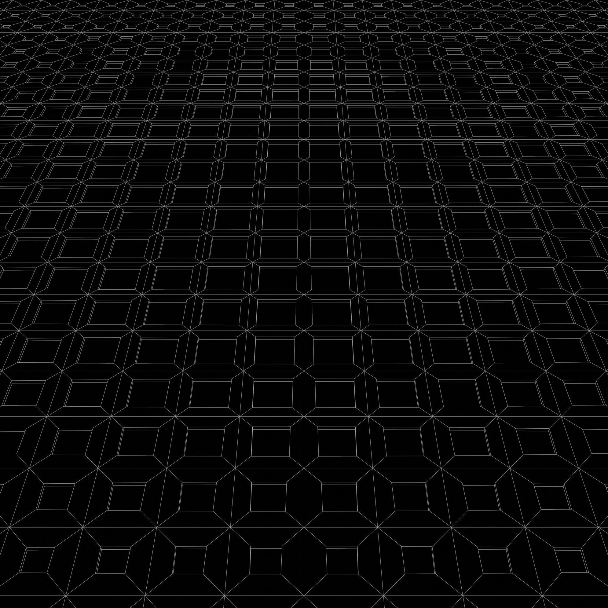 Perforated panel with parametric pattern 24-O-08 3D model_9