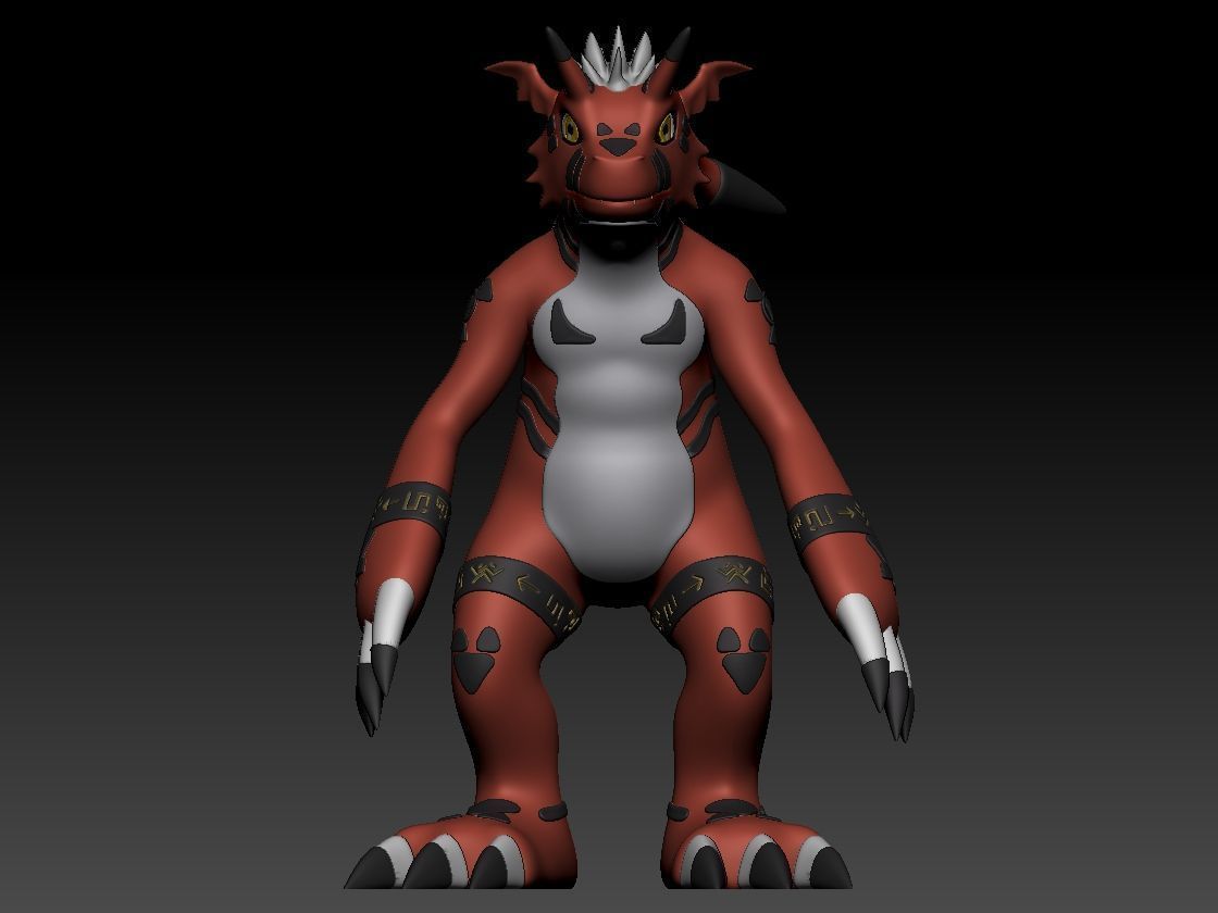 Guilmon Evolution Pack 3D print model_1