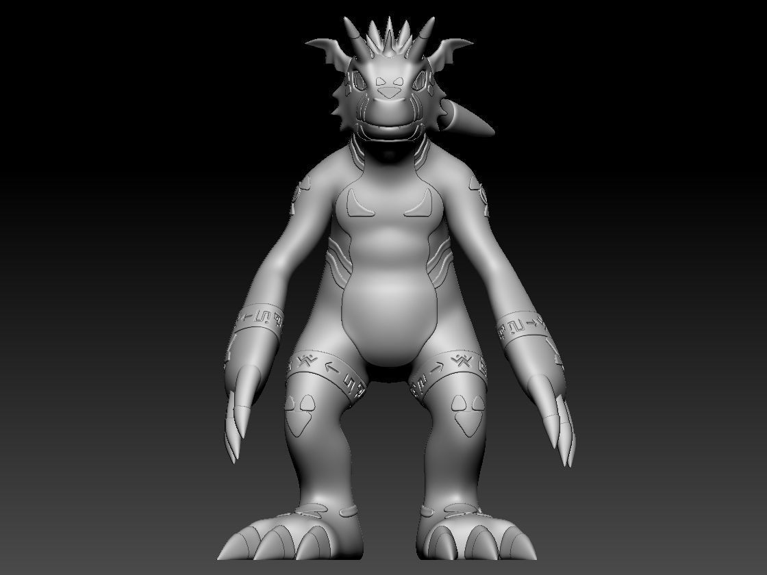 Guilmon Evolution Pack 3D print model_3