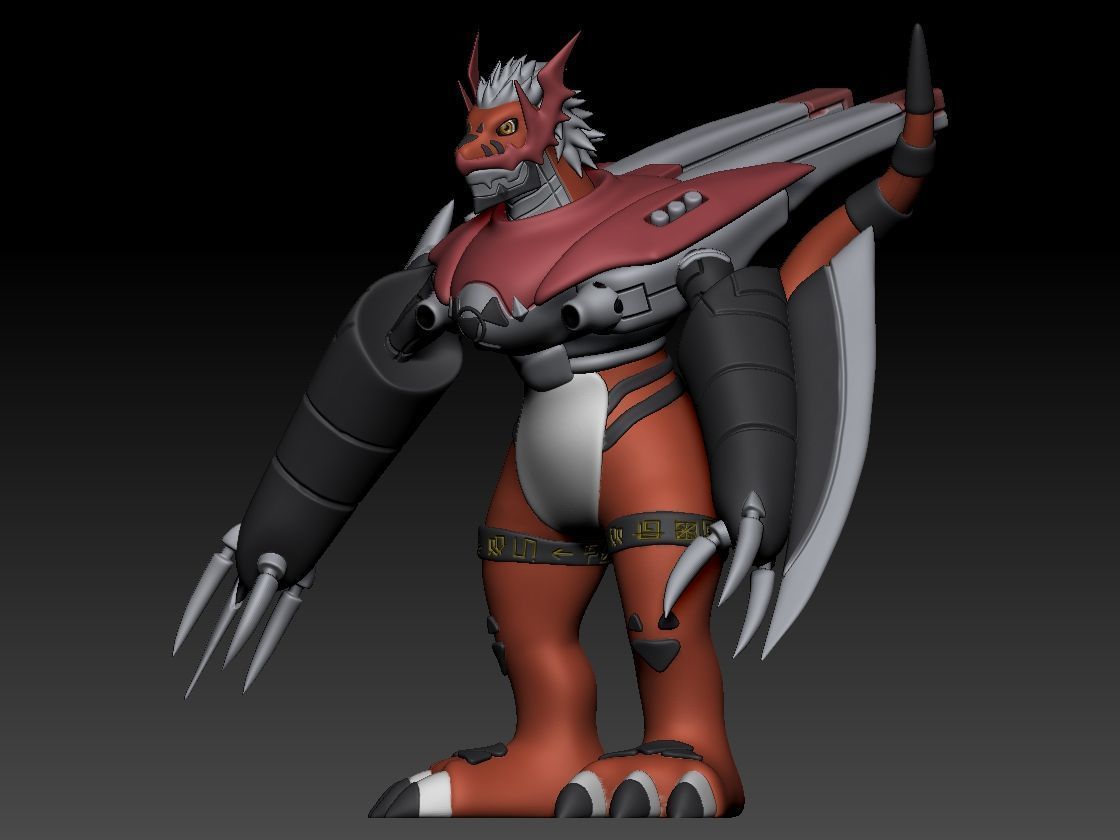 Guilmon Evolution Pack 3D print model_6