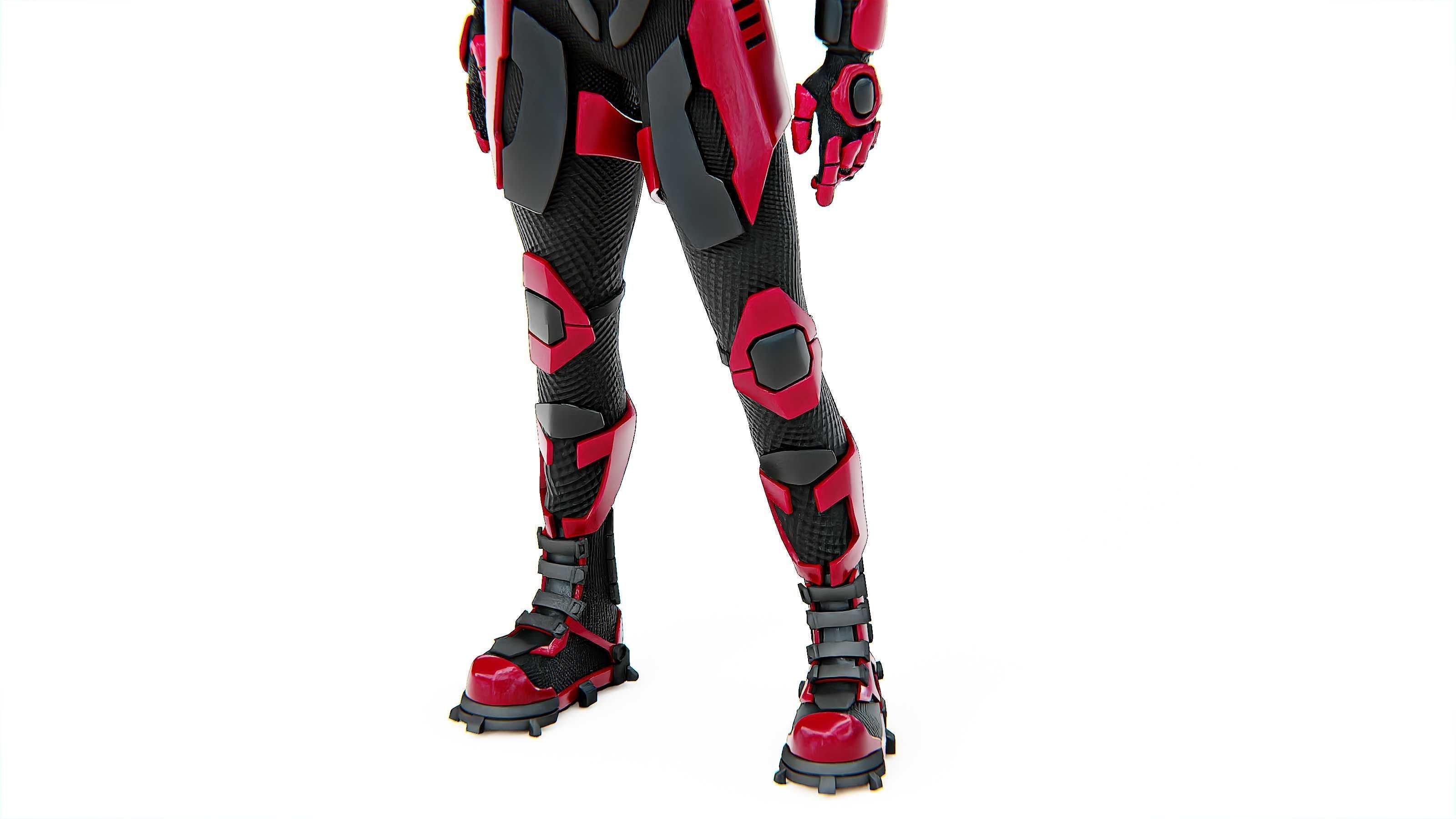 MECHA SOLDIER-F Rigged for Unreal Engine - Unity - MIXAMO 3D model_23