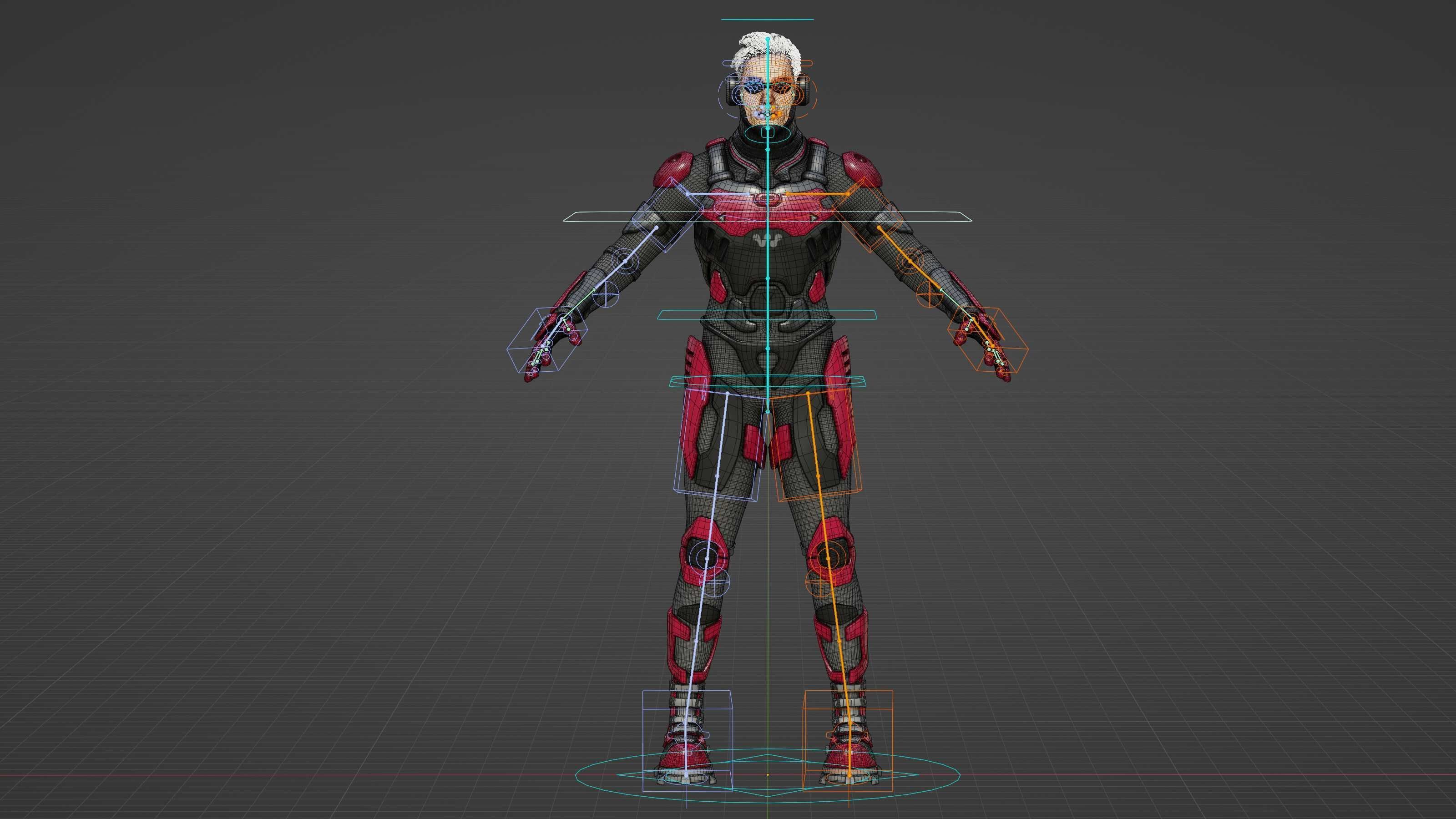 MECHA SOLDIER-F Rigged for Unreal Engine - Unity - MIXAMO 3D model_39