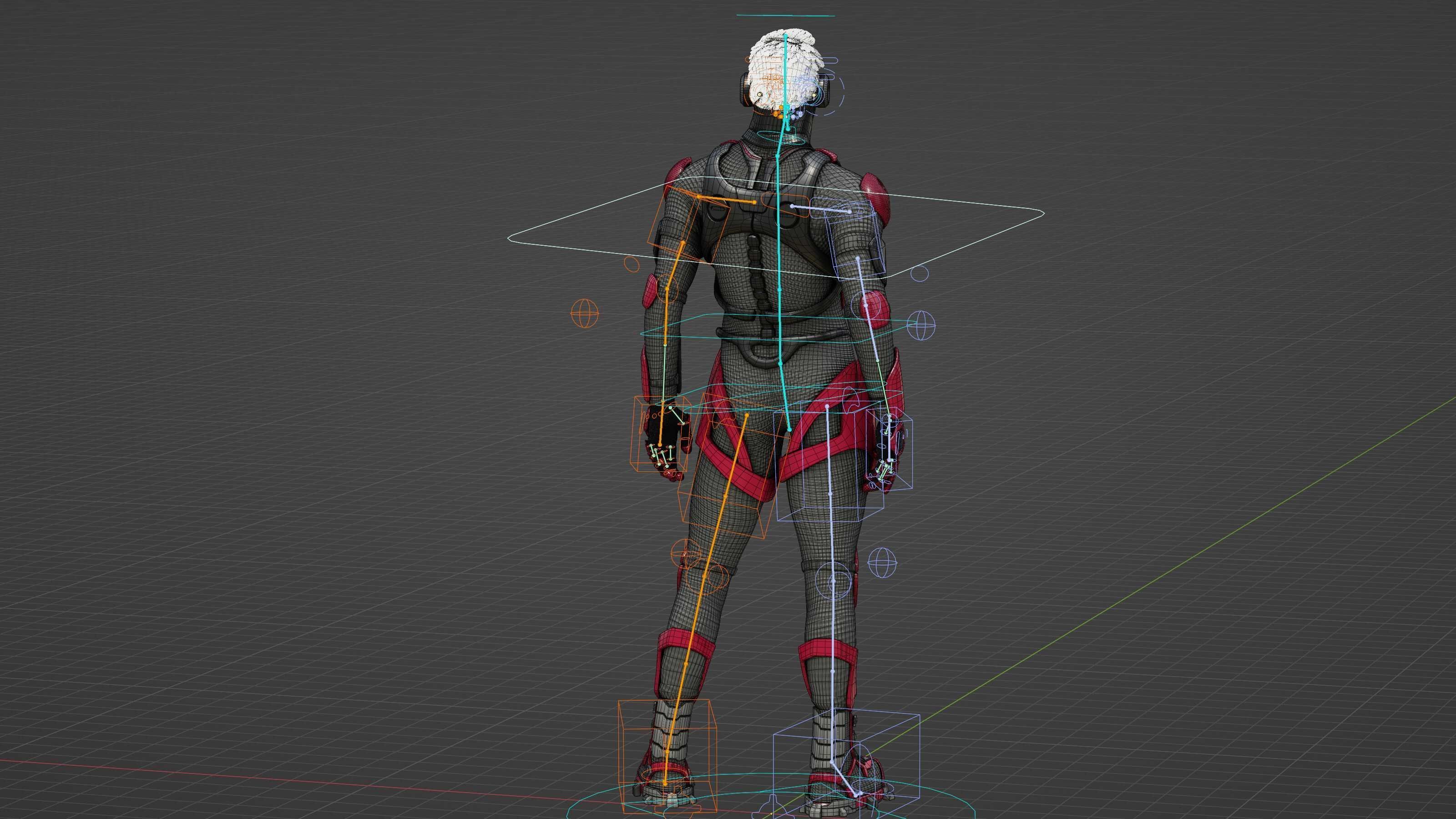 MECHA SOLDIER-F Rigged for Unreal Engine - Unity - MIXAMO 3D model_38