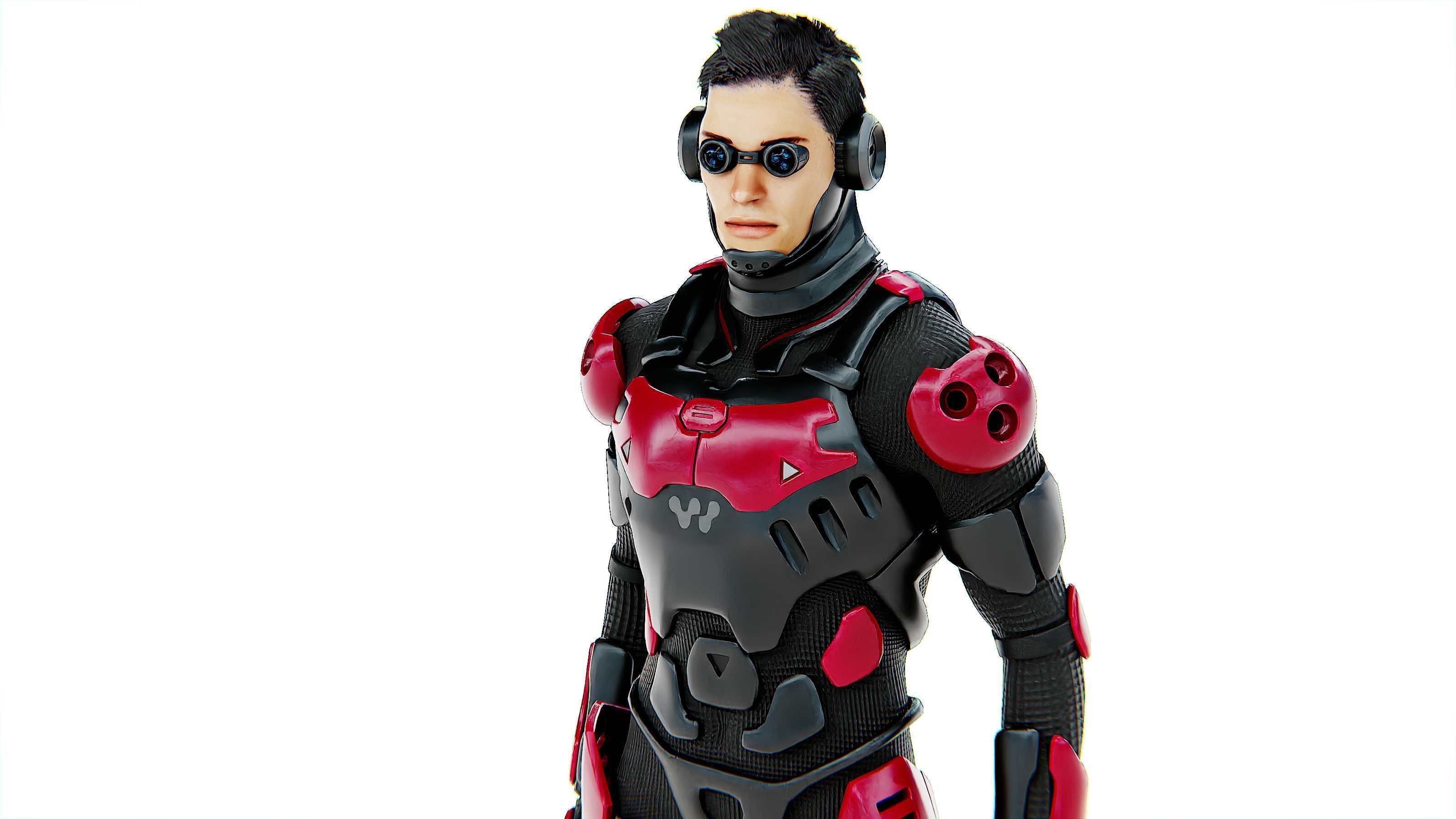 MECHA SOLDIER-F Rigged for Unreal Engine - Unity - MIXAMO 3D model_19