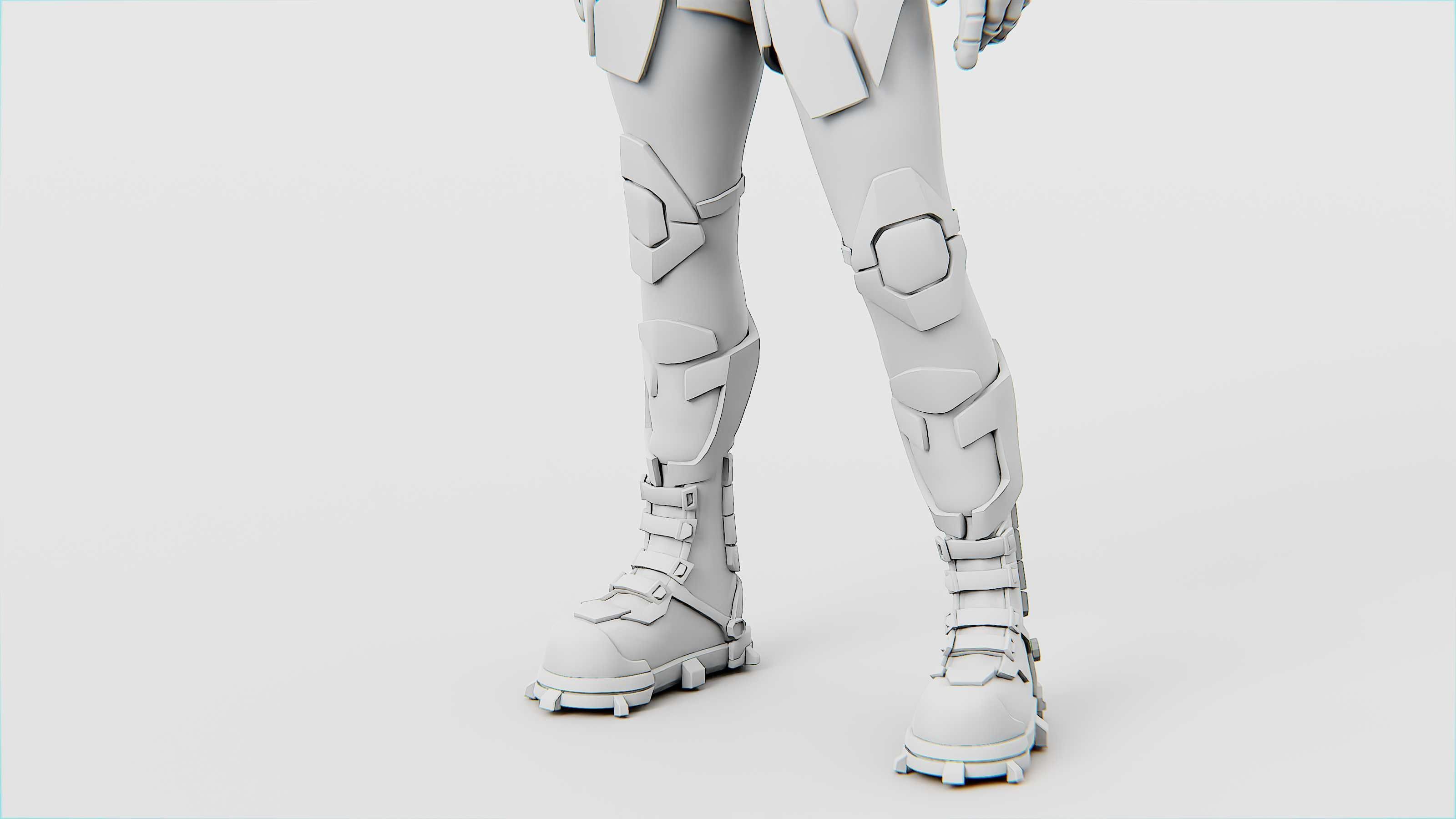 MECHA SOLDIER-F Rigged for Unreal Engine - Unity - MIXAMO 3D model_35