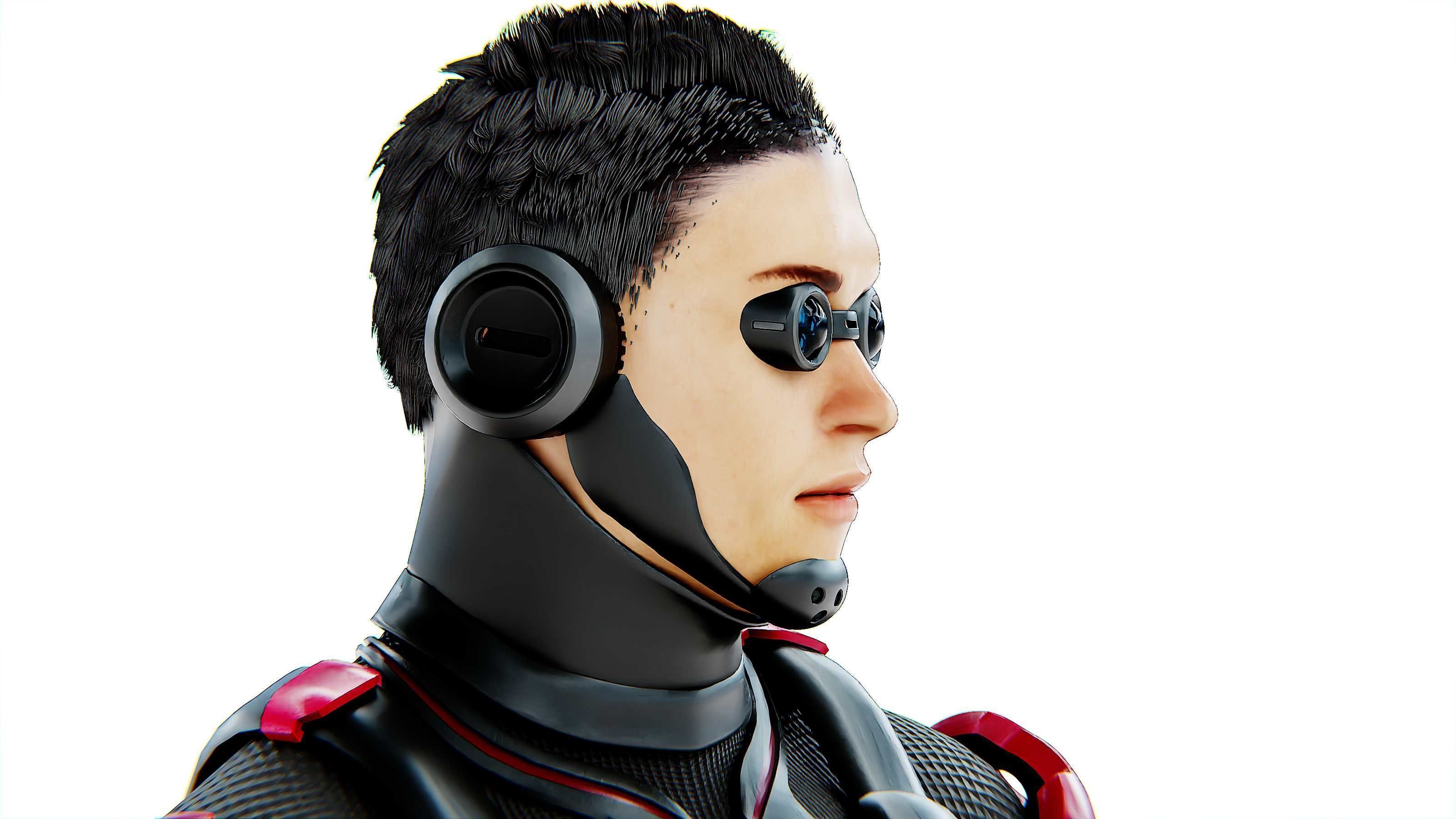 MECHA SOLDIER-F Rigged for Unreal Engine - Unity - MIXAMO 3D model_28